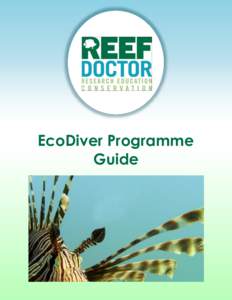 EcoDiver Programme Guide Introduction to the EcoDiver Programme Reef Doctor’s EcoDiver Programme has been designed for those who can only join us for a limited period of time. It is a great opportunity to learn to scu