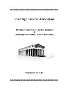 ₪₪₪₪₪₪₪₪₪₪₪₪₪₪₪₪₪₪₪₪₪₪₪₪₪₪₪₪  Reading Classical Association (Reading Association of Classical Teachers) &