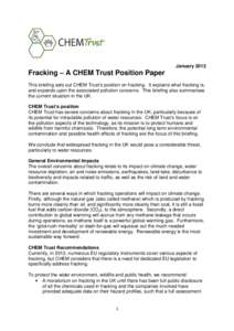Microsoft Word - Fracking CHEM Trust Policy Paper FINAL
