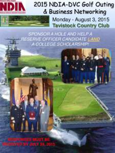 Haddonfield /  New Jersey / Ndia / Sponsor / New Jersey / Business / Marketing / Walsh Act / Tavistock Country Club / National Defense Industrial Association