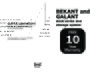 BEKANT GALANT warranty FY15.indd