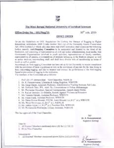 The West Bengal National University of Juridical Sciences  so