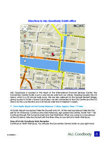     Directions to A&L Goodbody Dublin office