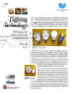 A4050  Lighting F Technology:  or more than forty years, light emitting diodes, or LEDs, have
