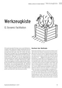 Matthias zur Bonsen | 12. Dynamic Facilitation  | Werkzeugkiste Werkzeugkiste 12. Dynamic Facilitation