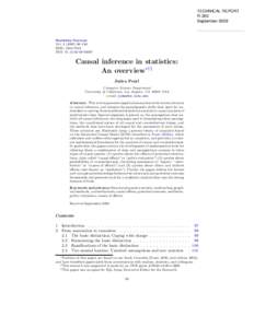 Causal inference in statistics: An overview