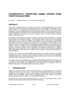Microsoft Word - Automatically Identifying Animal Species from their Vocali…