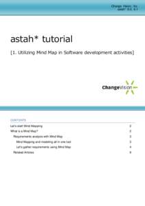 Change Vision, Inc. astah* 6.0, 6.1 astah* tutorial [1. Utilizing Mind Map in Software development activities]
