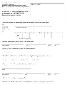 APPLICATION FOR HOMESTEAD TAX CREDIT ELIGIBILITY