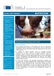 ECHO FACTSHEET  NUTRITION Facts & Figures  52 million children