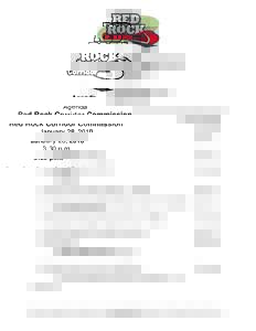 Agenda  Red Rock Corridor Commission January 28, 2010 3:30 p.m. Cottage Grove City Hall, Council Chambers