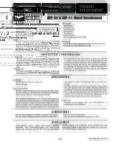WP-40&WP-41 Spec Sheet .indd