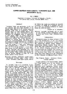 Canadian Mineralogist Vol. 18, pp[removed])