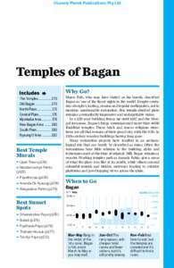 ©Lonely Planet Publications Pty Ltd  Temples of Bagan Why Go? The Temples170 Old Bagan ...................170