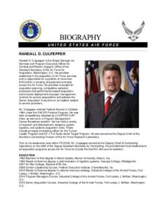 Microsoft Word - Bio - Randall D  Culpepper August 2013