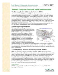 Microsoft Word - ORNL outreach and communic.doc