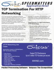 TCP Termination Application Brief