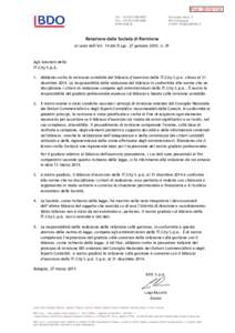 ProtTel: +Fax: +www.bdo.it  Via Guido Reni, 5