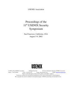 USENIX Association  Proceedings of the