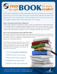 FIND  the right BOOK reader! for every