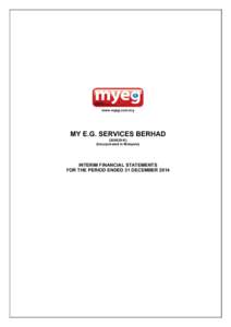 www.myeg.com.my  MY E.G. SERVICES BERHADK) (Incorporated in Malaysia)