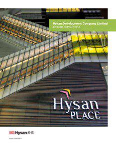 Hysan Development Company Limited INTERIM REPORT 2013