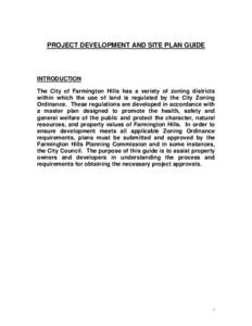 Project Development And Site Plan Guide