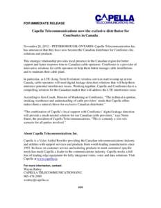 Microsoft Word - Capella-ComSonics Press Release v1 1