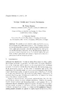 Vector Fields and Neural Networks
