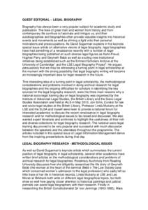 Legal research / Archival science / Academia / Institute of Advanced Legal Studies / London School of Economics / Archivist / Jurisprudence / Education / Association of Commonwealth Universities / Law / Philosophy of law