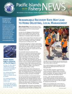 FALL 2012 ISSNNewsletter of the Western Pacific Regional Fishery Management Council  Ecosystem-based