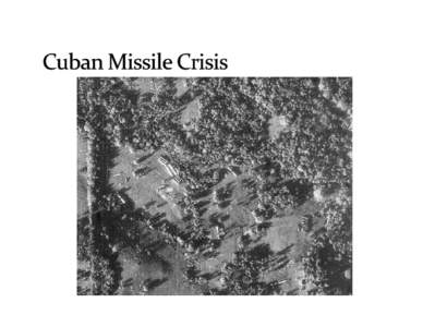 � October 26, 1962 – � Soviets up preparedness of Cuban missiles � Cubans become more agitated over US over flights and begin firing on US planes � ABC News correspondent John Scali is recruited to help.