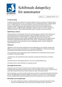 Microsoft Word - Schibsted’s Data Policy for Advertisers_nor [PUBLISHED].docx