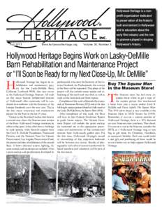 Fall 2011	  www.hollywoodheritage.org Volume 30, Number 3
