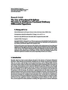 The Use of Fractional B-Splines Wavelets in Multiterms Fractional Ordinary Differential Equations