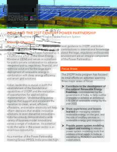 India and the 21st Century Power Partnership (Fact Sheet), 21st Century Power Partnership