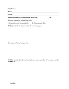 Microsoft Word - ALC revision form.doc