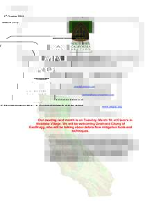 st  1 Quarter 2015 ASSOCIATION OF ENVIRONMENTAL & ENGINEERING GEOLOGISTS Southern California Section