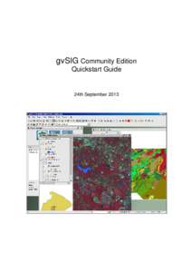 gvSIG Community Edition Quickstart Guide 24th September 2013  Important information