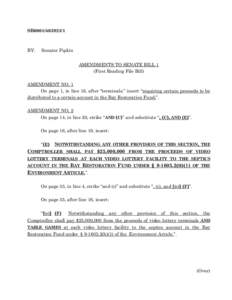 2012 Second Special Session - Amendmentto Senate Bill 1