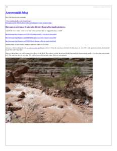 Arrowsmith blog » Blog Archive » Havasu creek (near Colorado River) flood aftermath pictures