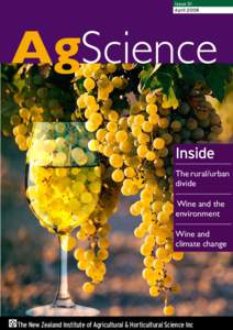 Issue 31 April 2008 AgScience Inside The rural/urban