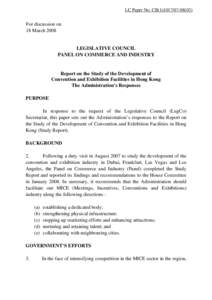 LC Paper No. CB[removed])  For discussion on 18 March[removed]LEGISLATIVE COUNCIL