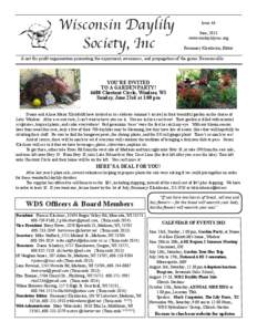 Wisconsin Daylily Society, Inc	  Issue 46