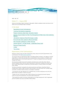 ISSN: [removed]Edition 31 — August 2008 Welcome to the National Water Commission’s eNewsletter. Distilled is published monthly and brings you the latest news from the National Water Commission.