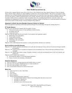 Microsoft Word - Water Muddle Up and Clean Up Lesson Plan.docx
