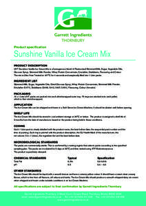 [removed]Vanilla Ice Cream Mix spec