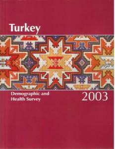Turkey Demographic and Health SurveyFR160]