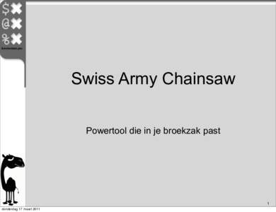 Swiss Army Chainsaw Powertool die in je broekzak past 1 donderdag 17 maart 2011