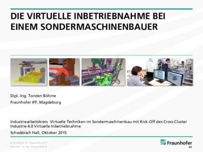 Fraunhofer IFF Magdeburg Forschung für die Praxis